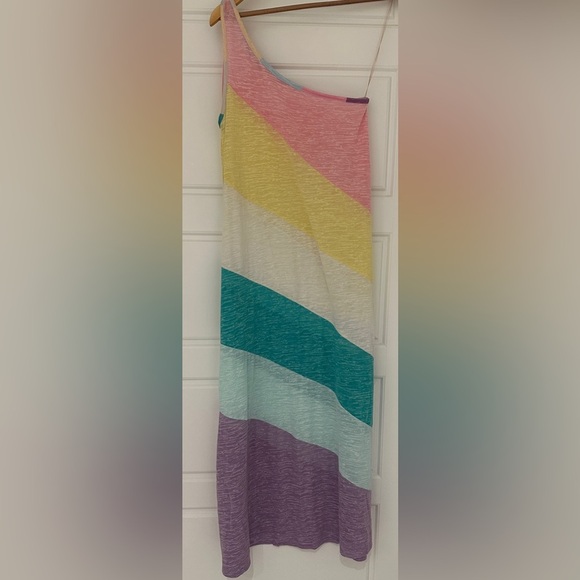 Rainbow One-Shoulder Maxi Dress Stephanie Gottlieb X Pitusa Exclusive - Picture 2 of 3